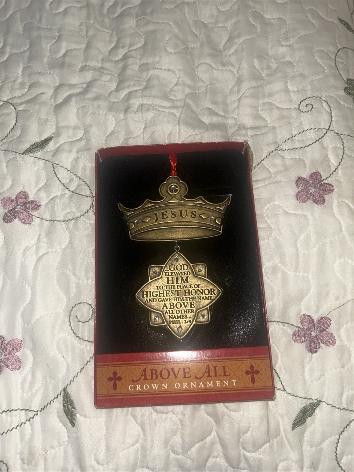 Above All Crown Ornament Jesus Religious