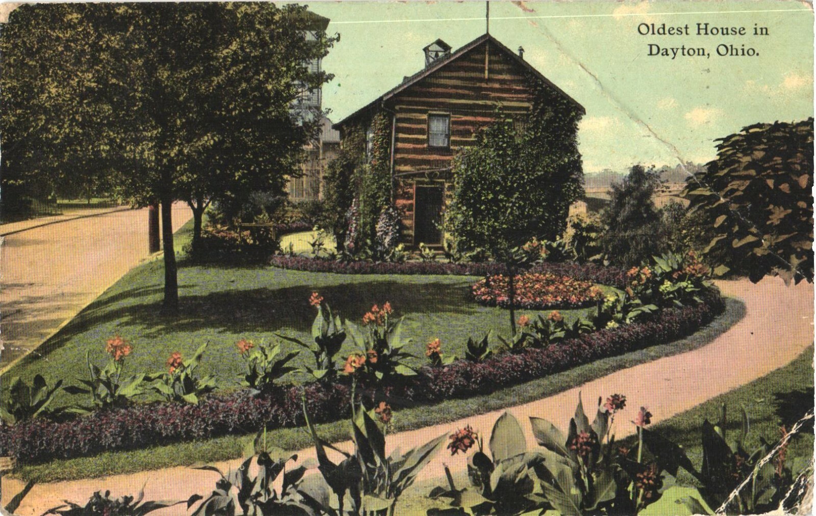 Dayton OH Oldest House Newcom Tavern Divided Back Postcard c1912 S.S. Kresge