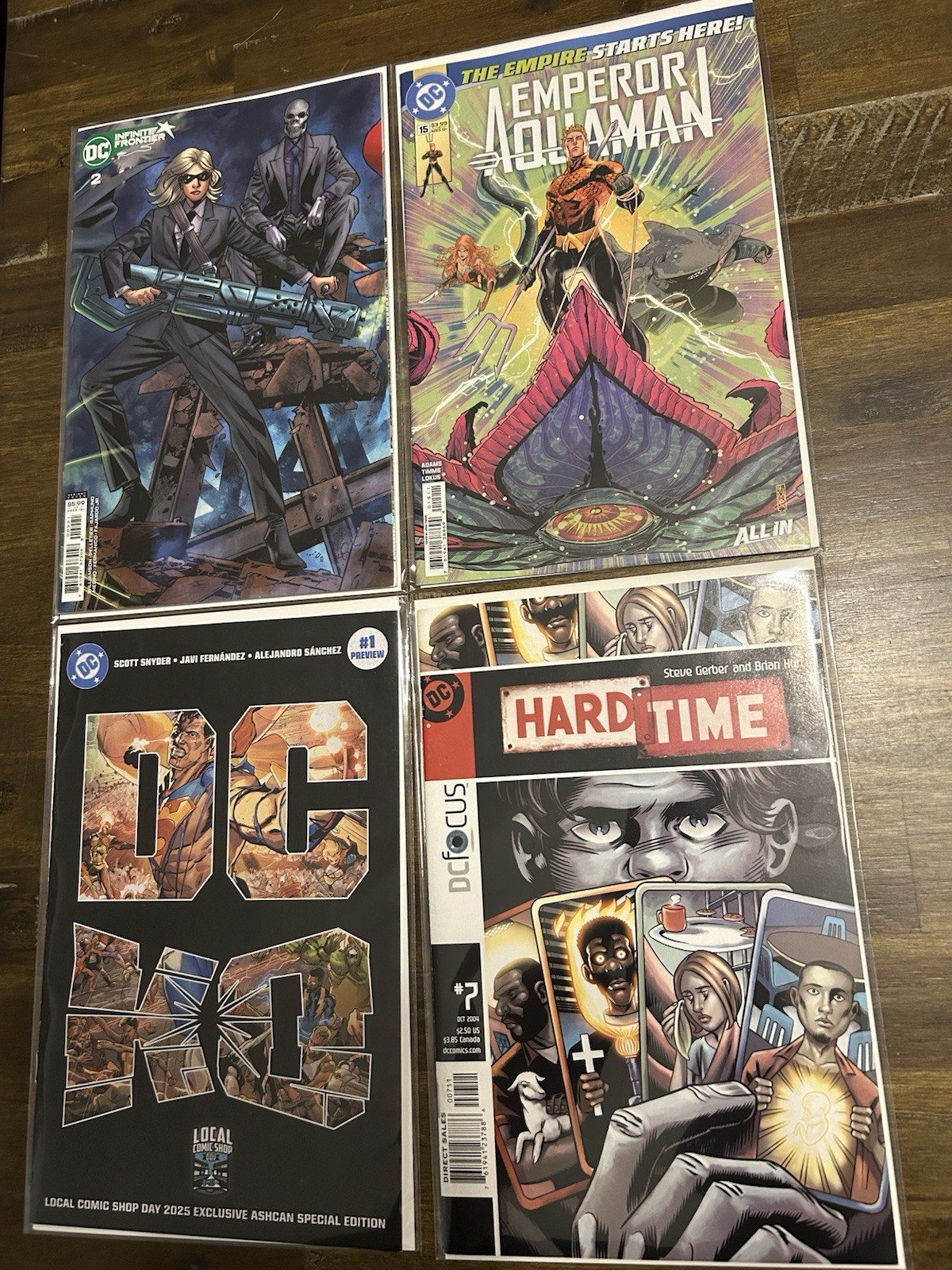 DC Comics Hard Time #7 + Emperor Aquaman + DC All In #1 Ashcan + Frontier #2