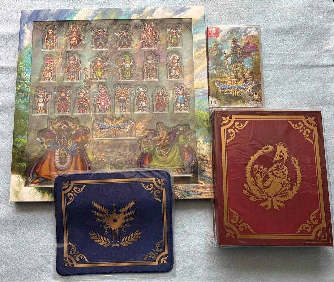 Dragon Quest PS5 Book-Type Storage Box Acrylic Block Complete Mouse Pad Nintendo