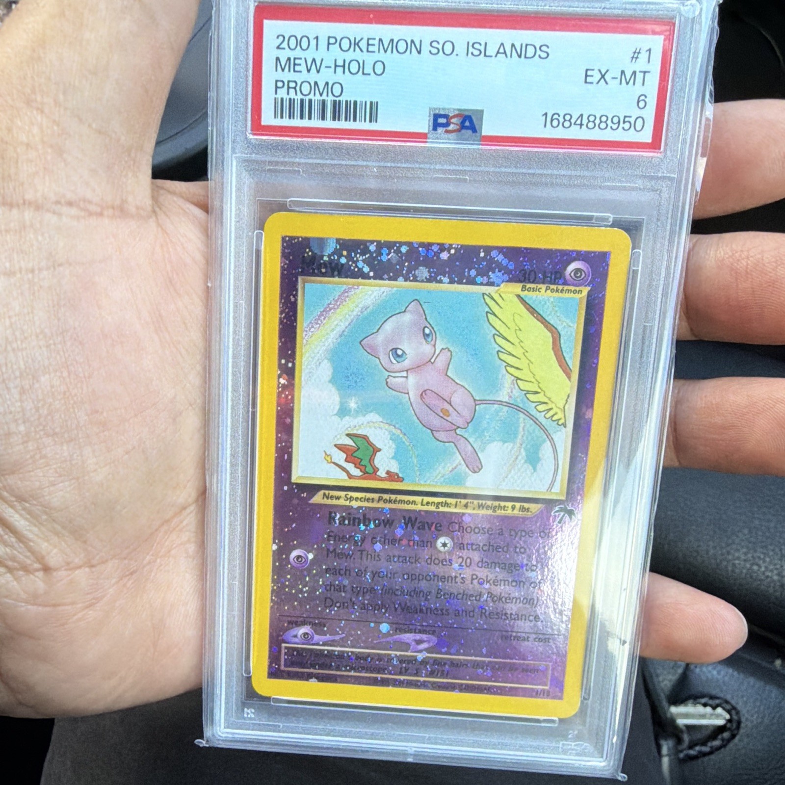 PSA 6 Mew Holo 1/18 Southern Islands Promo Pokemon