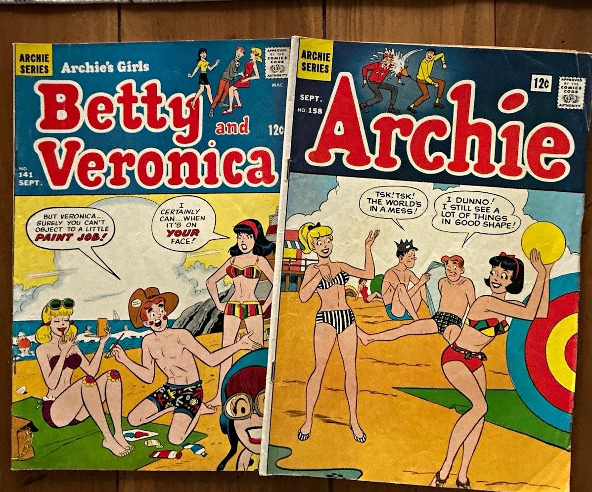 Archie Comics Lot of 2: Archie #158 & Betty and Veronica #141 Silver Age MAC