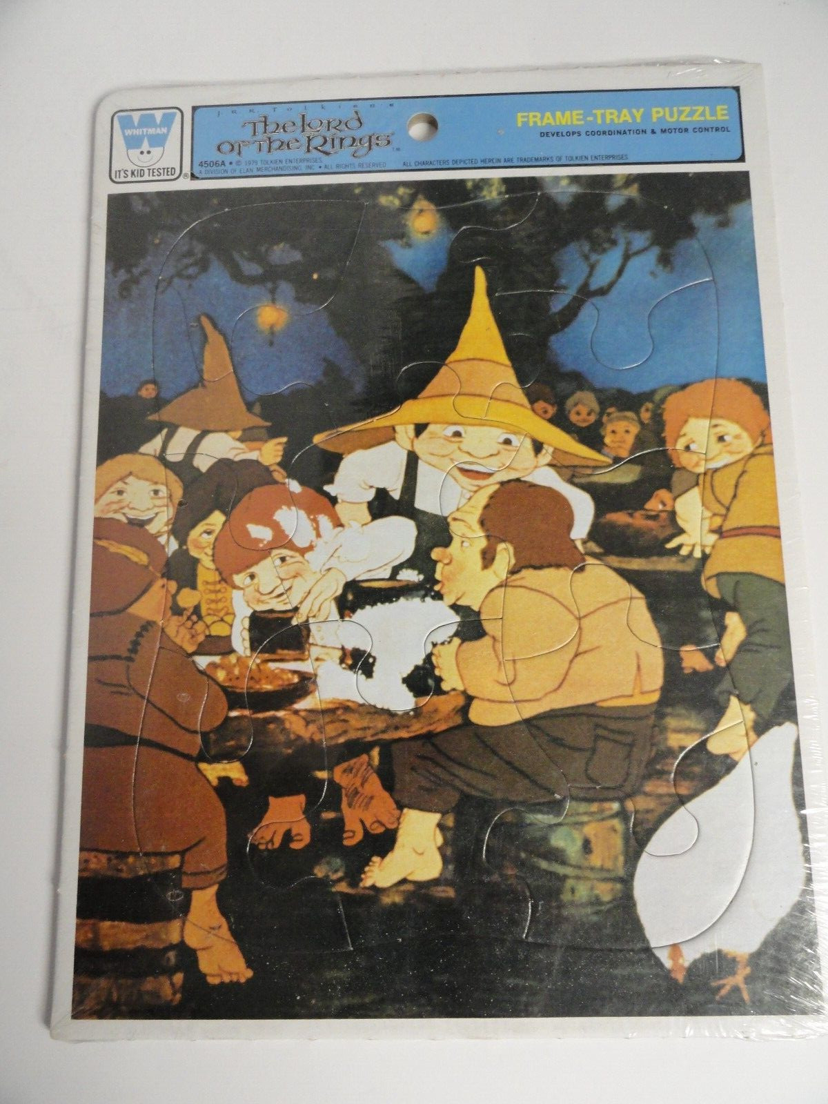 Vtg The Lord Of The Rings Frame Tray Puzzle Whitman J.R.R. Tolkien's 1979 Sealed
