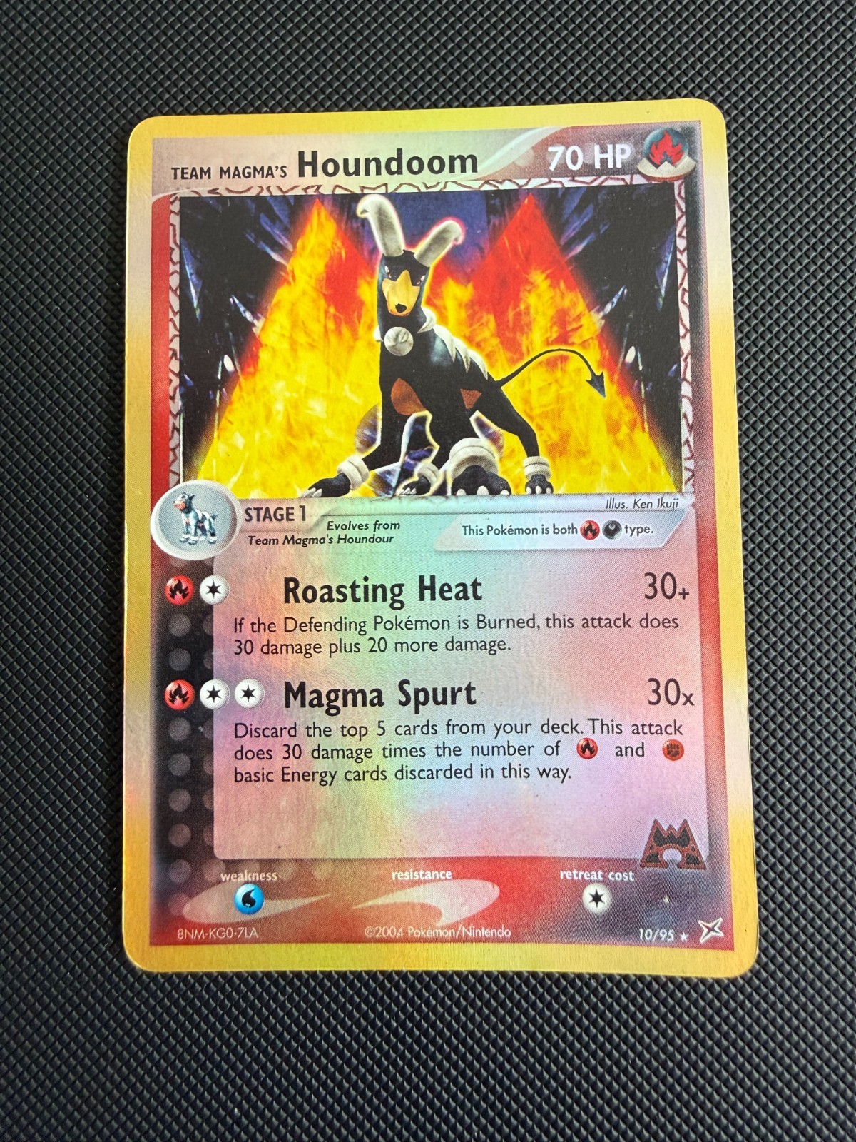 2004 Pokemon TEAM MAGMA'S HOUNDOOM #10/95 EX Team Magma vs Aqua Rare Holo ENG