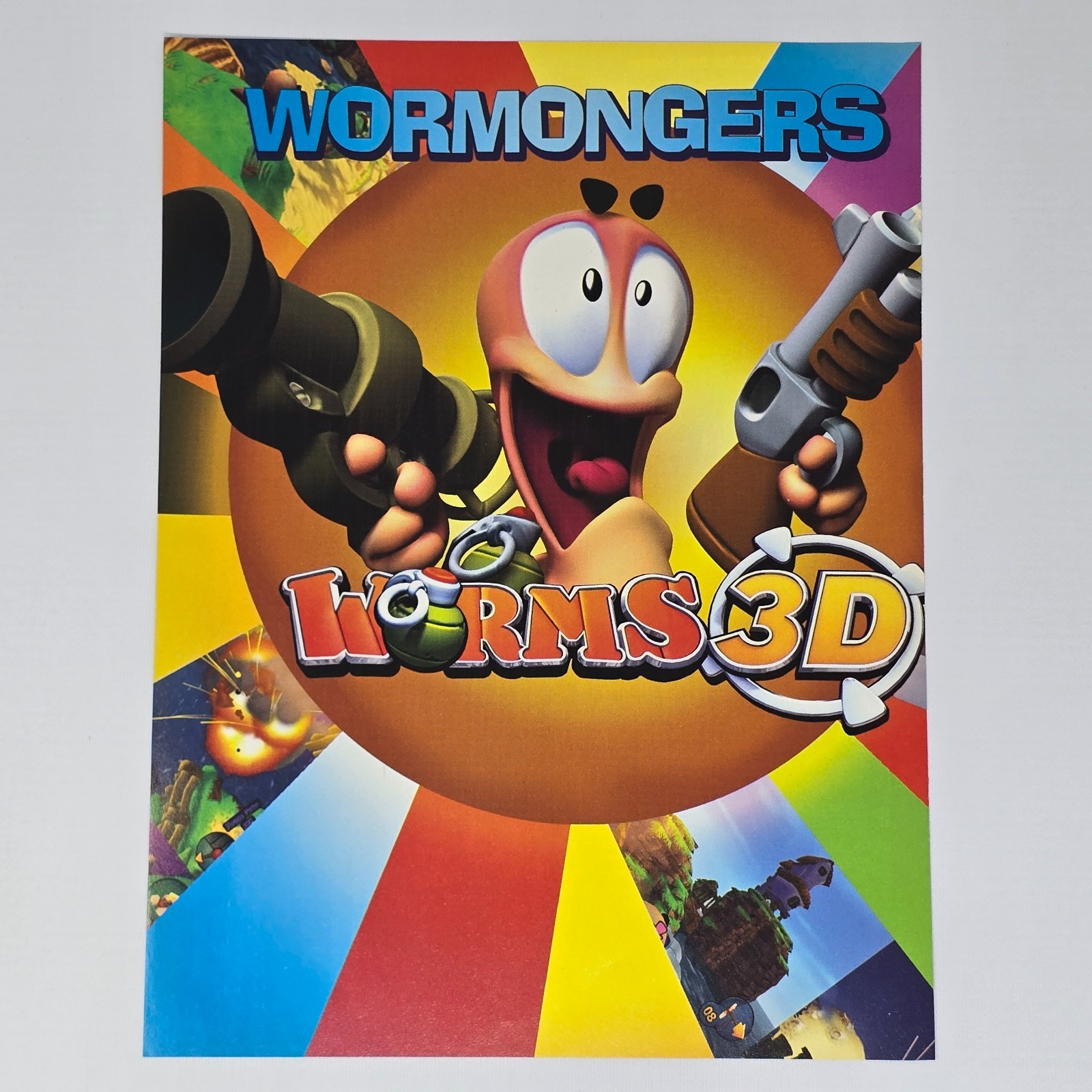 Worms 3D Xbox PS2 PC GameCube Authentic Magazine Ad
