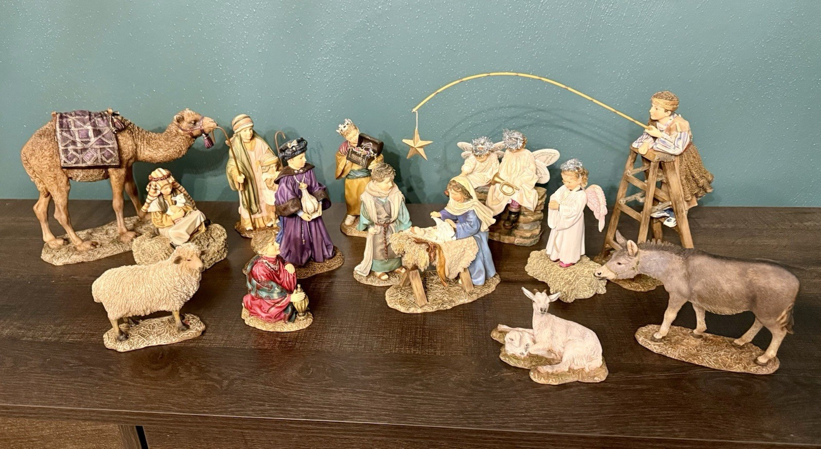 Rare Demdaco Mama Says Nativity Set COMPLETE 14-Piece New in the Boxes
