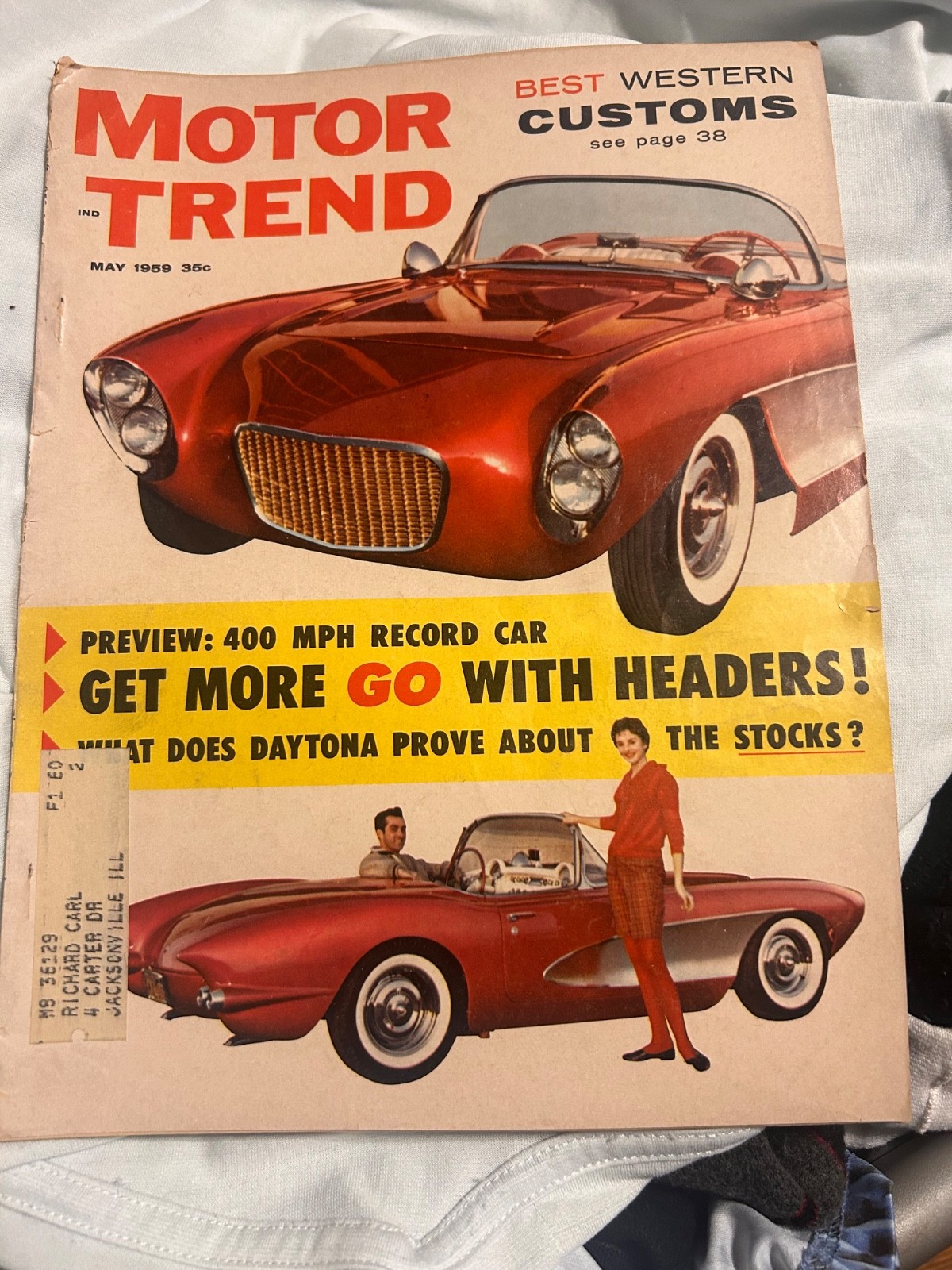 May 1959 Motor Trend Magazine Western Customs