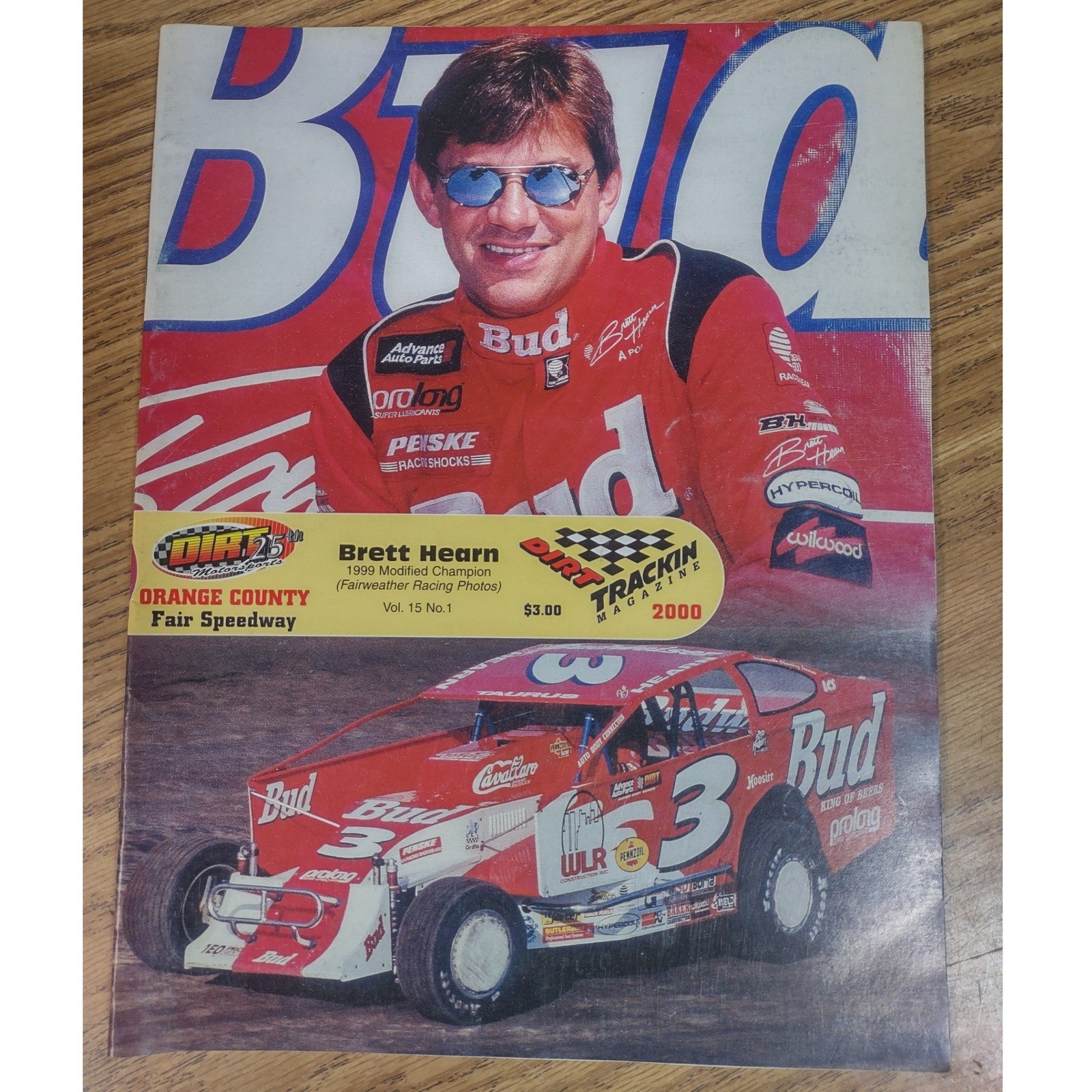 Vintage 2000 Dirt Trackin Magazine Brett Hearn Orange County Fair Speedway OCFS