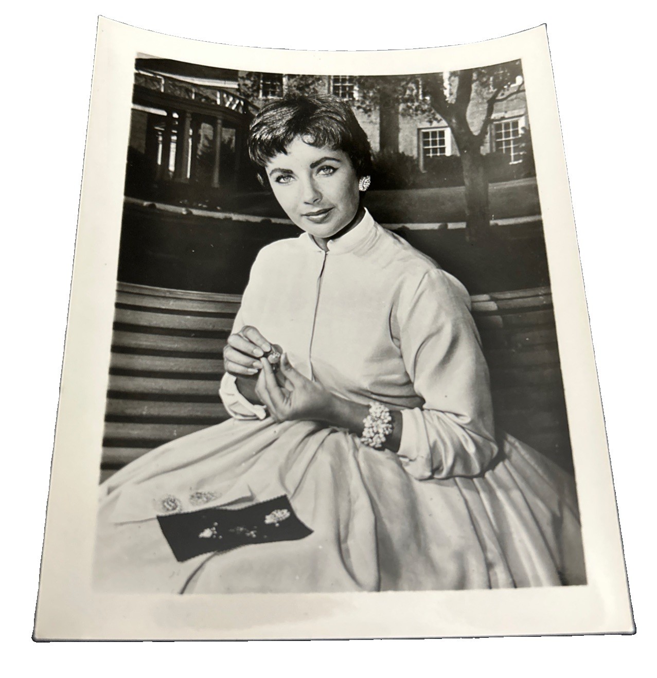 Elizabeth Taylor B/W Hollywood Fan Club Press Photo