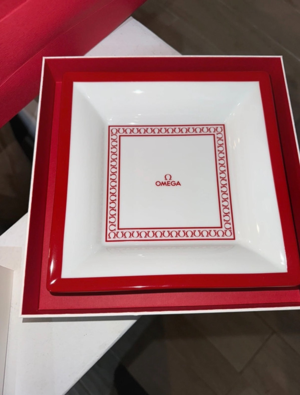 OMEGA Porcelaine de Limoges Valet / Trinket Tray Dish – Made in FR Rare Vip Gift
