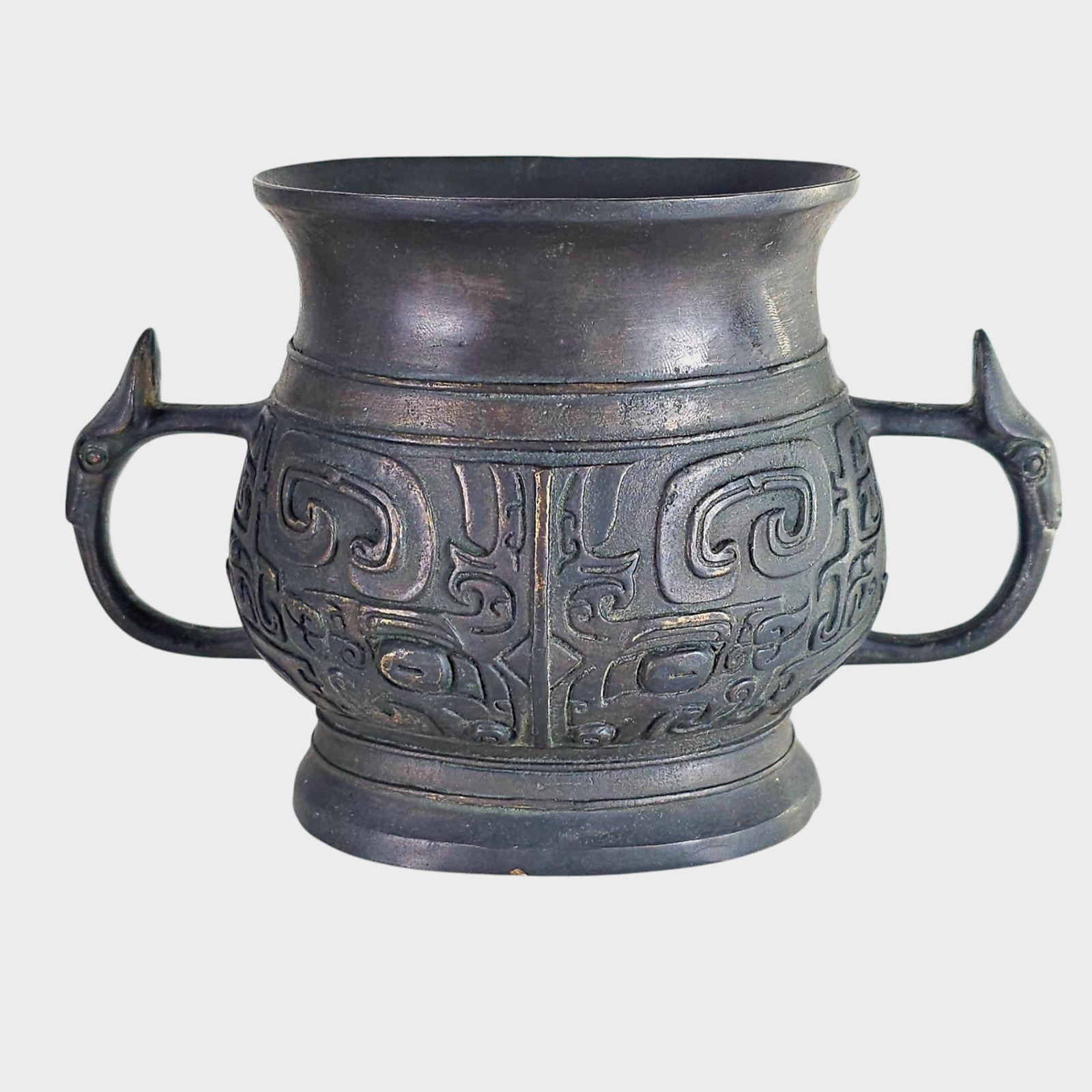 VTG Chinese Bronze Gui Vessel 4.25