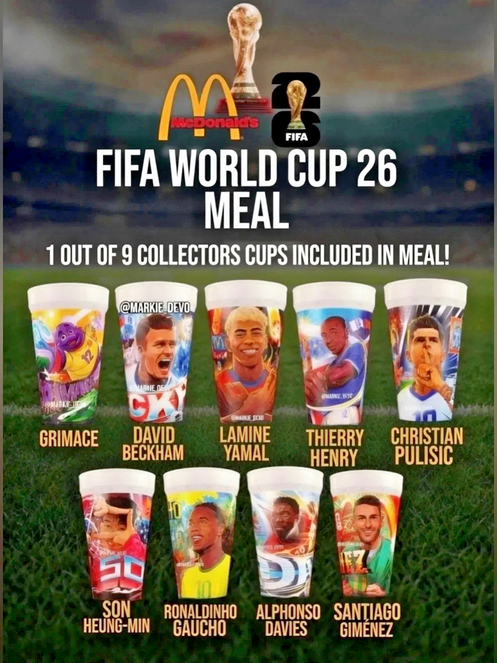 McDonald's 2026 FIFA World Cup Collectible Cups