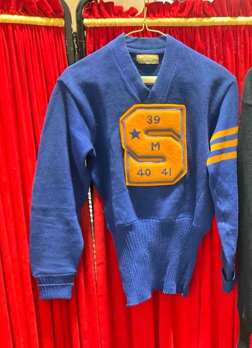 Vtg 1930s 40s WOOL Varsity LETTERMAN SWEATER PULLOVER