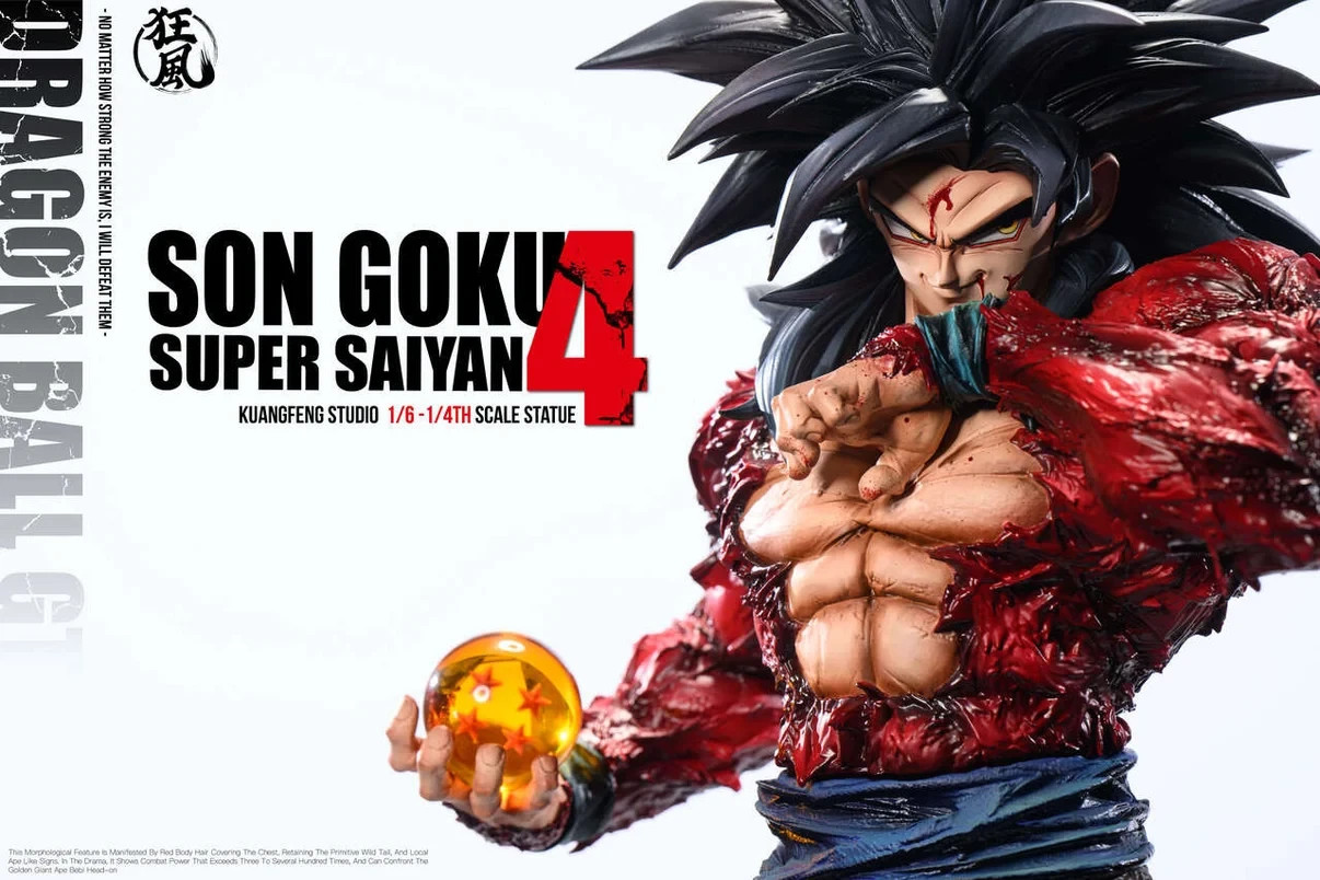 Kuang Feng Studio 1/6 Dragon Ball Son Goku Super Saiyan 4 Resin Statue