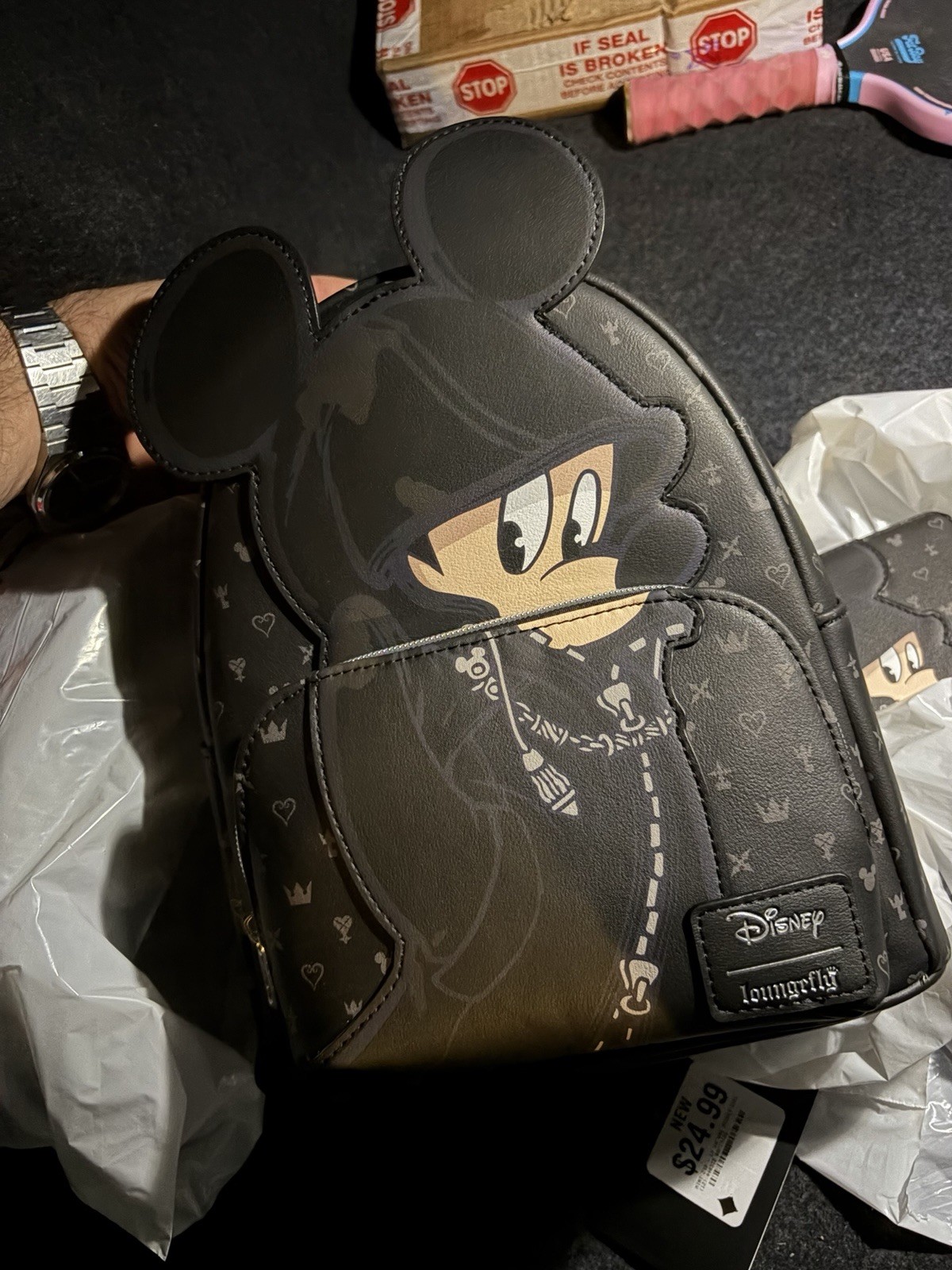 Kingdom Hearts Lounge Fly Hooded Mickey Backpack Disney Exclusive SUPER RARE