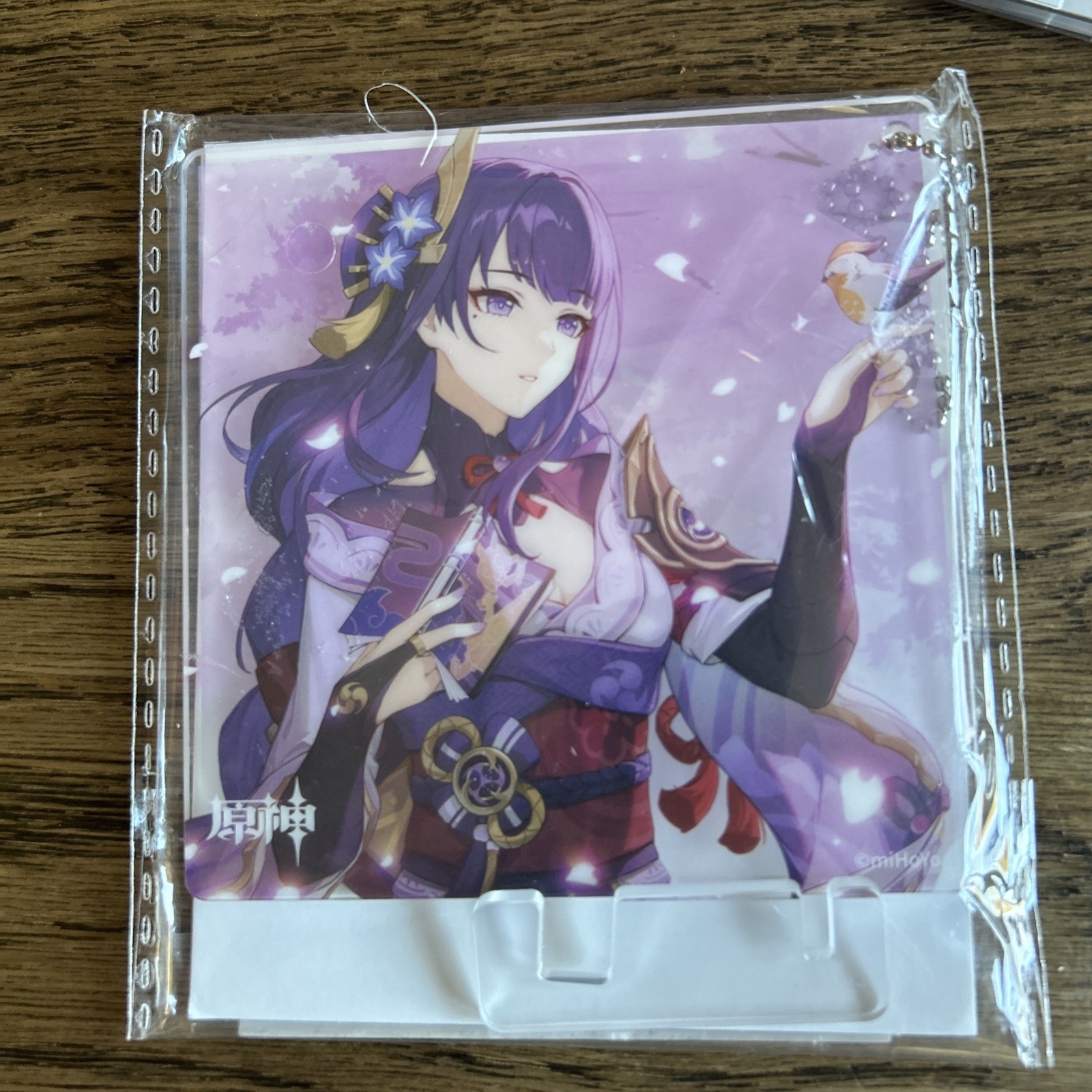 miHoYo Genshin Impact Raiden Shogun Official Acrylic Coaster Original