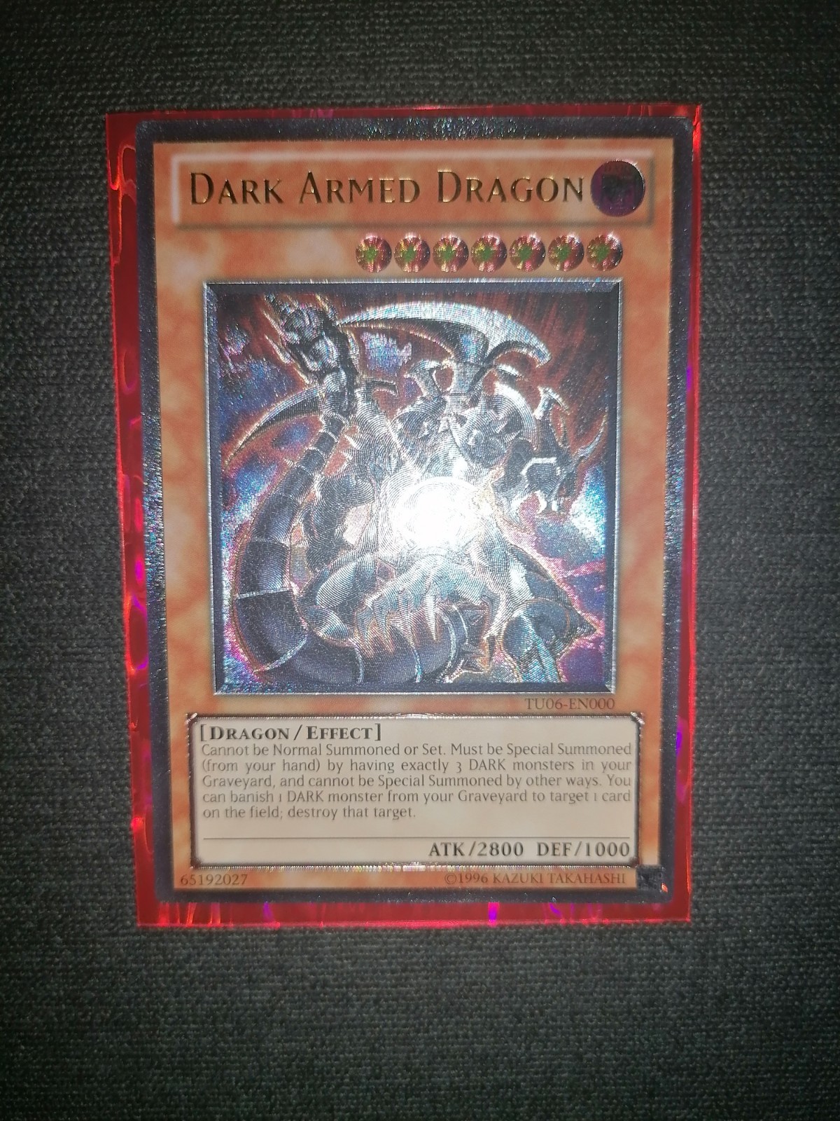 YU-GI-OH Dark Armed Dragon Ultimate Rare Euro Print Nm
