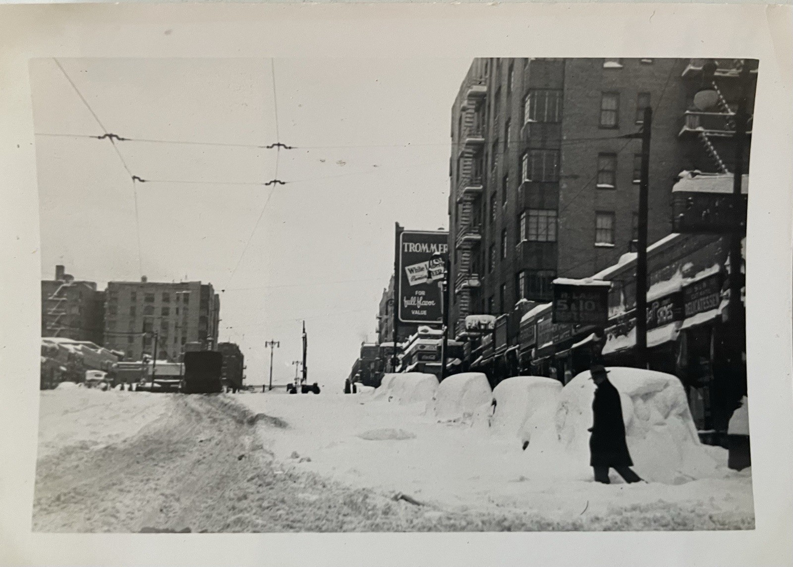 Vintage Photo New York City’s Biggest Snowfall Dec 27 1947 The Bronx Snapshot