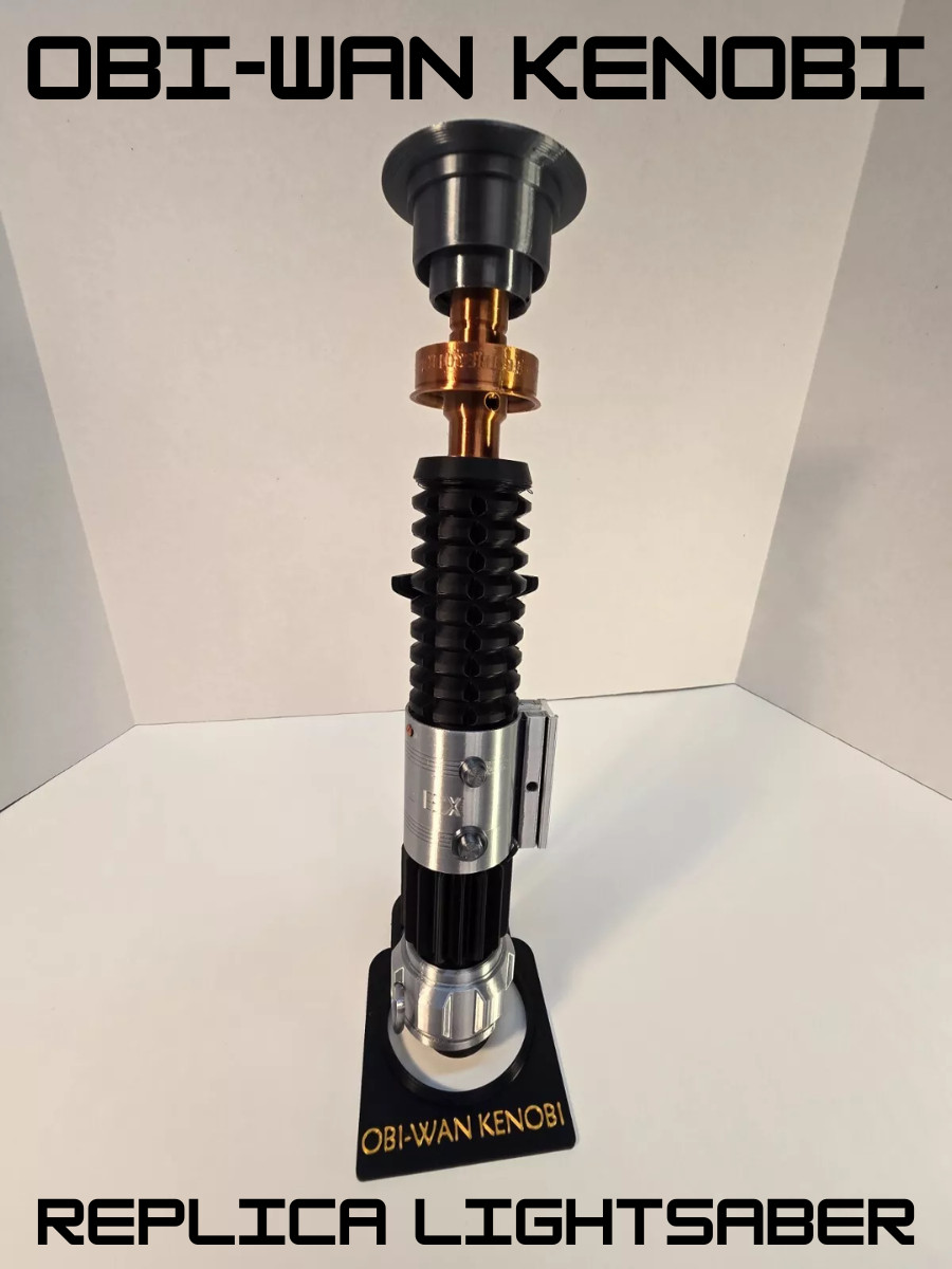 Obi-Wan Kenobi Inspired Lightsaber Replica Star Wars Jedi, Full Size-3D Printed
