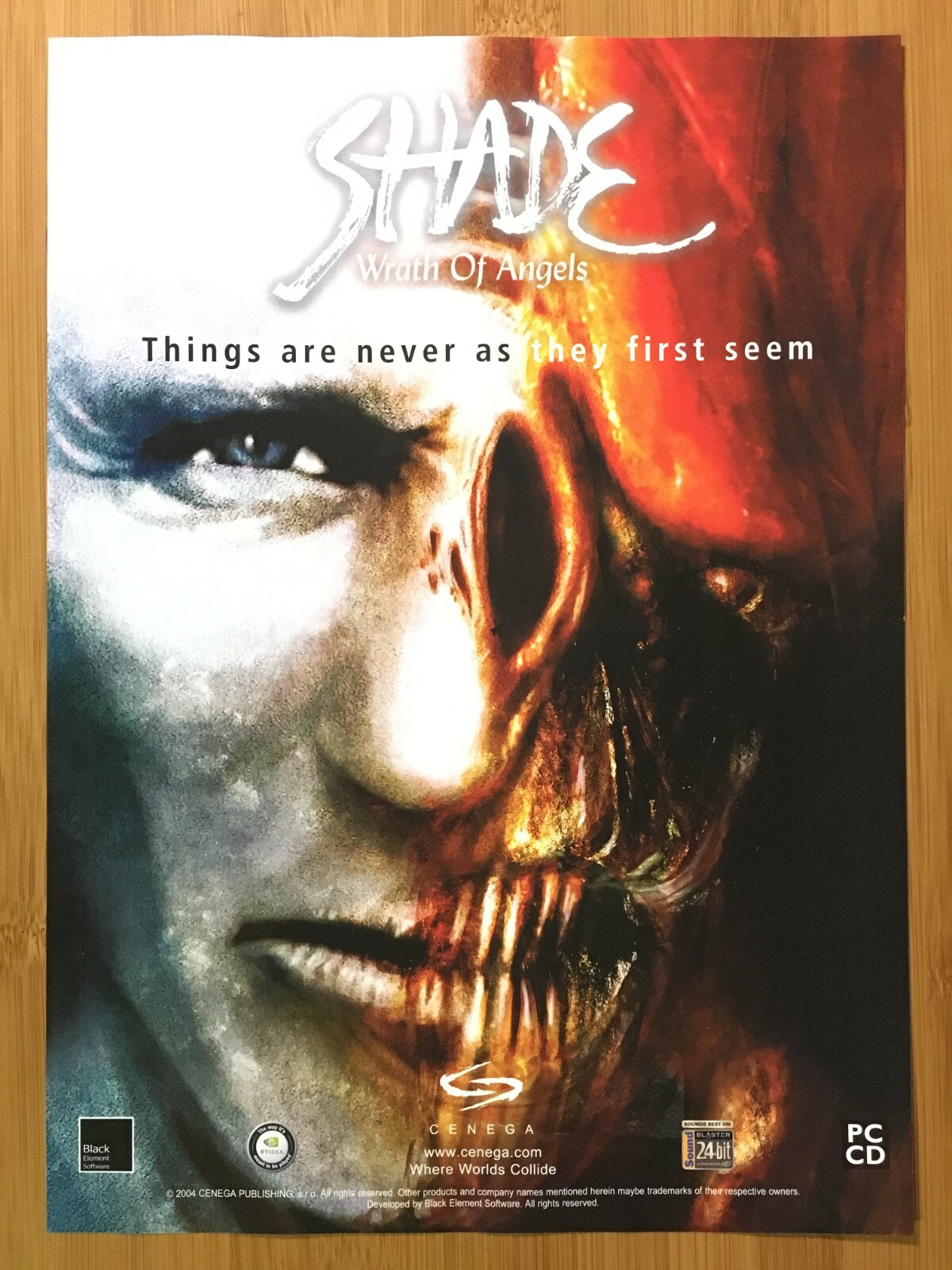 Shade: Wrath of Angels PC 2004 Vintage Print Ad/Poster Official Promo Art Rare