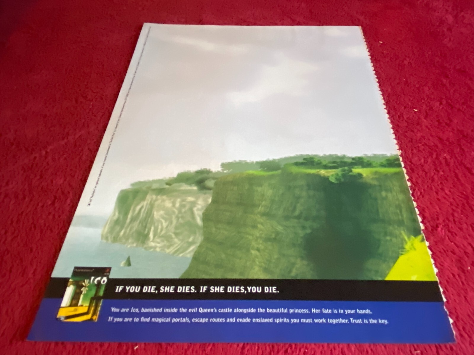 PAD57 2 PAGE GAME ADVERT 12X18 ICO PLAYSTATION 2.