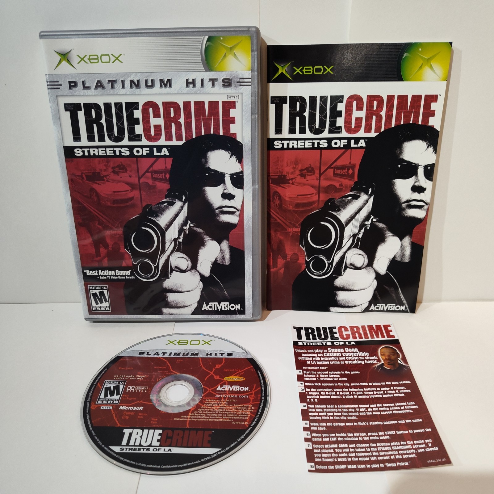 True Crime Streets of LA (Microsoft Xbox) CIB Platinum Hits Tested 