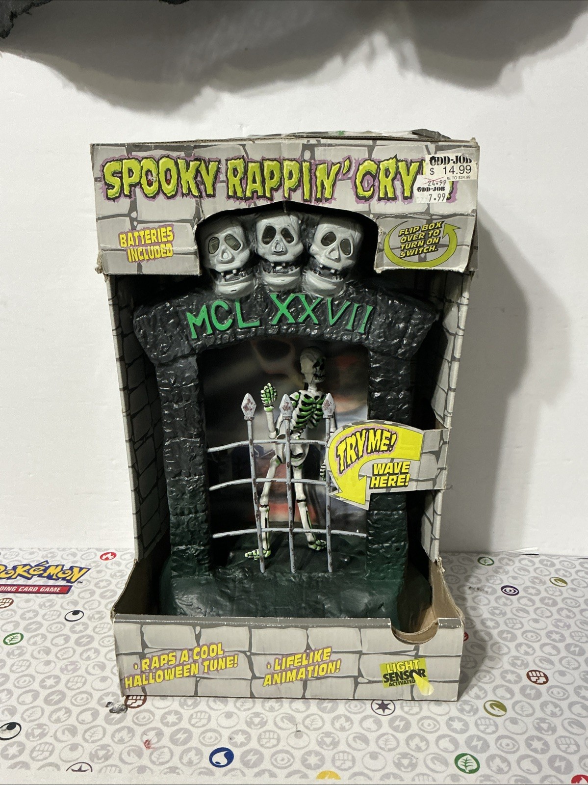 GAF Halloween Animated Dancing Singing Skeleton MCLXXVII Vtg. Rare W/Orig. Box