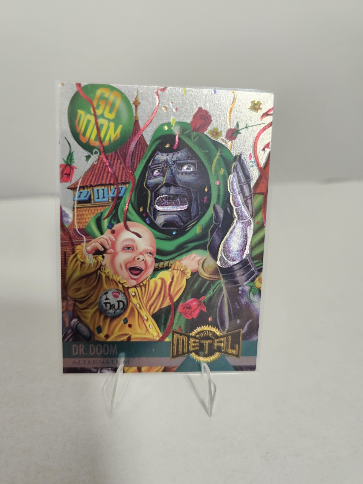 1995 Fleer Marvel Metal Doom Silver Flasher