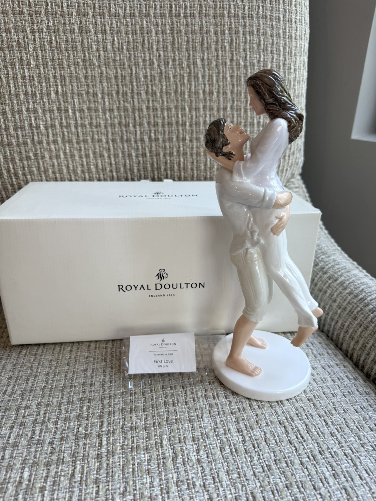 Royal Doulton First Love Young Couple Figurine 10.25