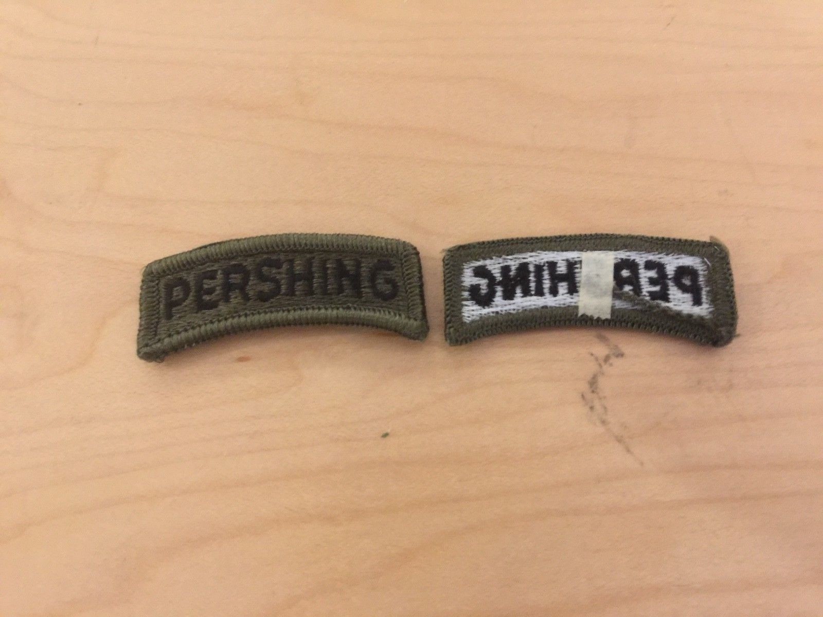 pershing nuclear missile systems,VINTAGE,patch,tab 1980\'s, new old stock