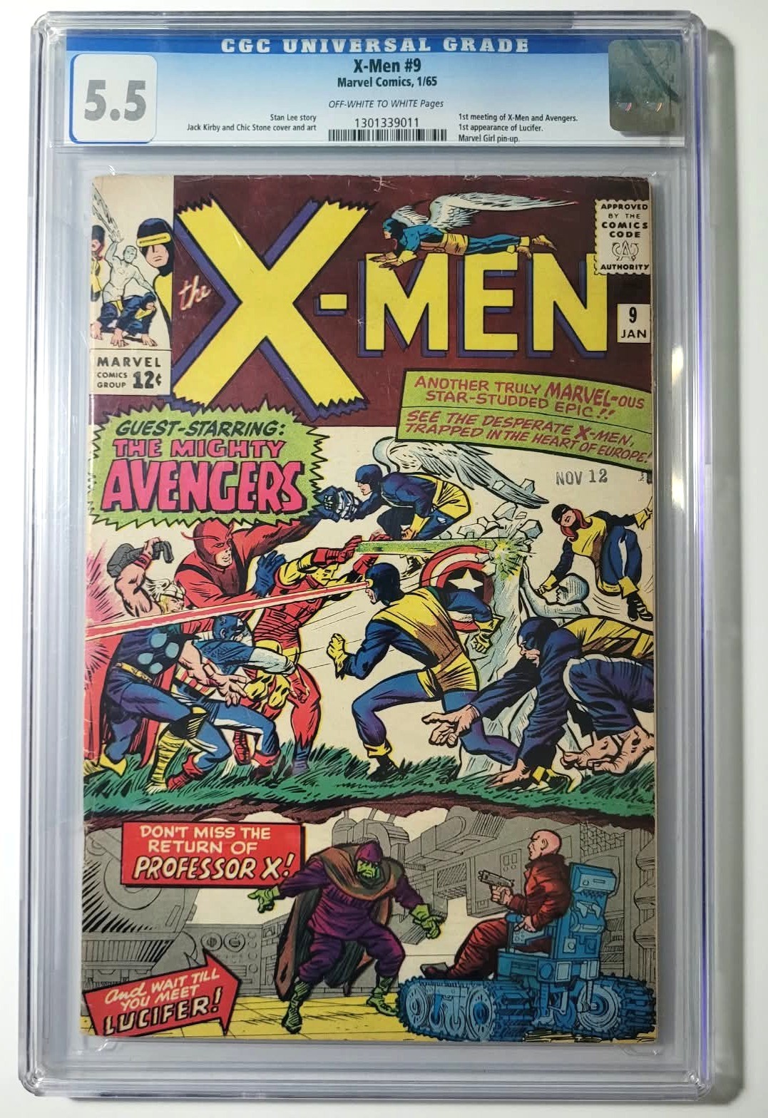 1965 X-Men 9 CGC 5.5 1st Lucifer Marvel