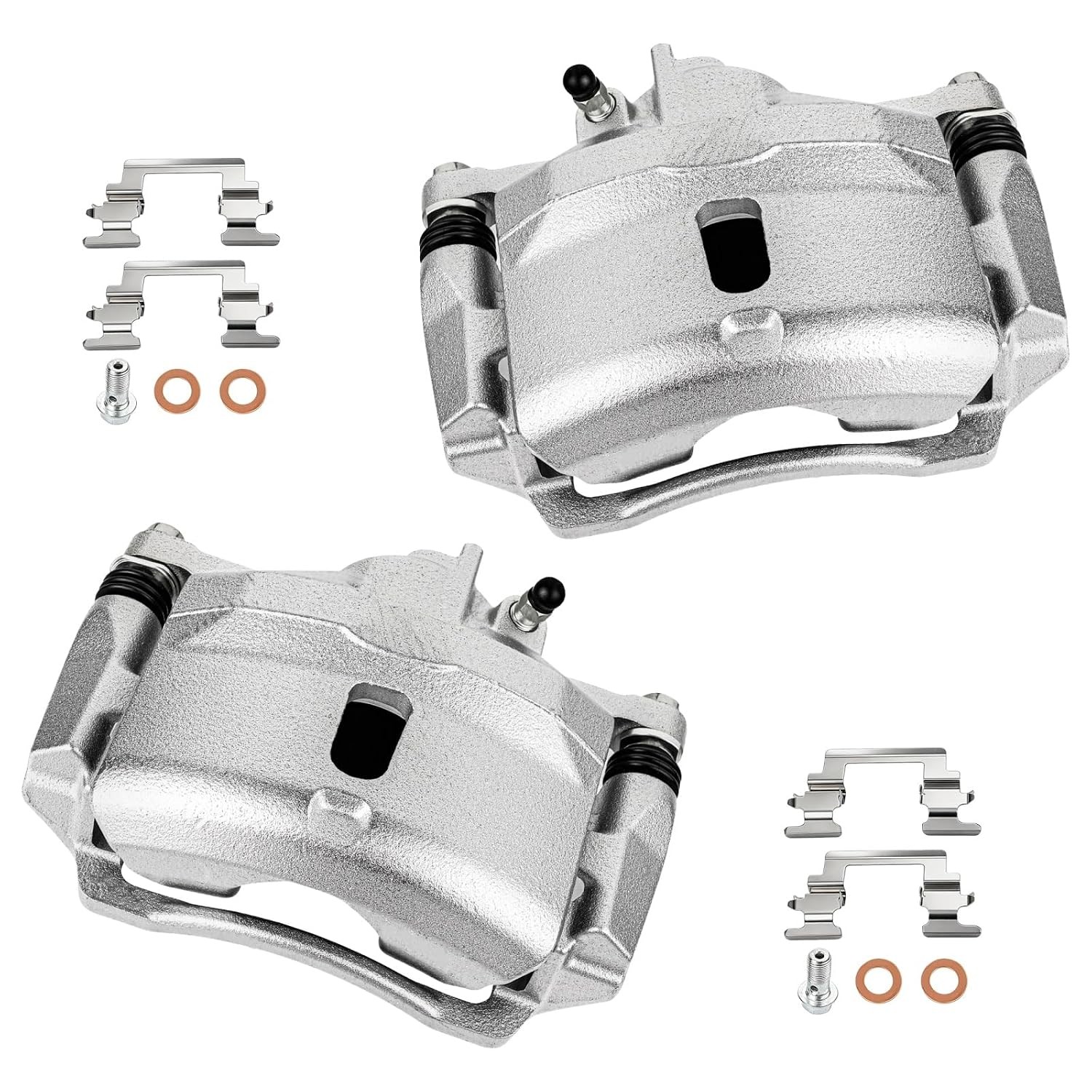 cciyu Front Left & Right Disc Brake Calipers w/Bracket 19B1832 19B1833