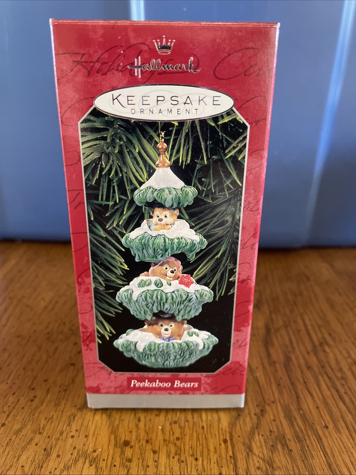 New in Box 1998 Hallmark Keepsake Ornament Peekaboo Bears