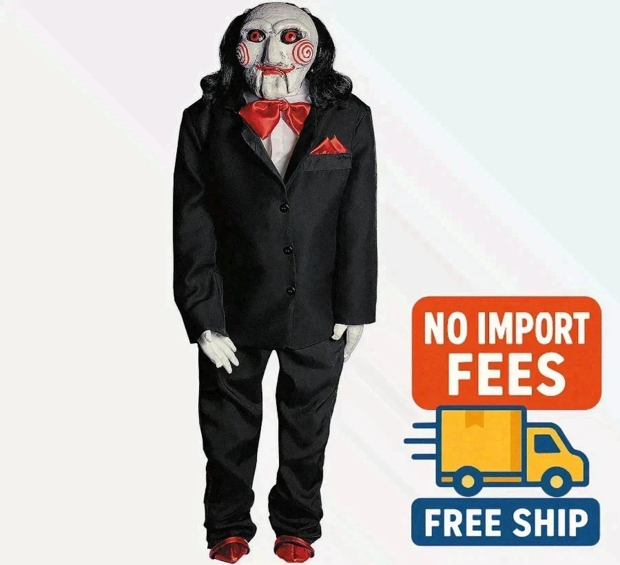 Saw Billy the Puppet Posable Latex Halloween Decoration