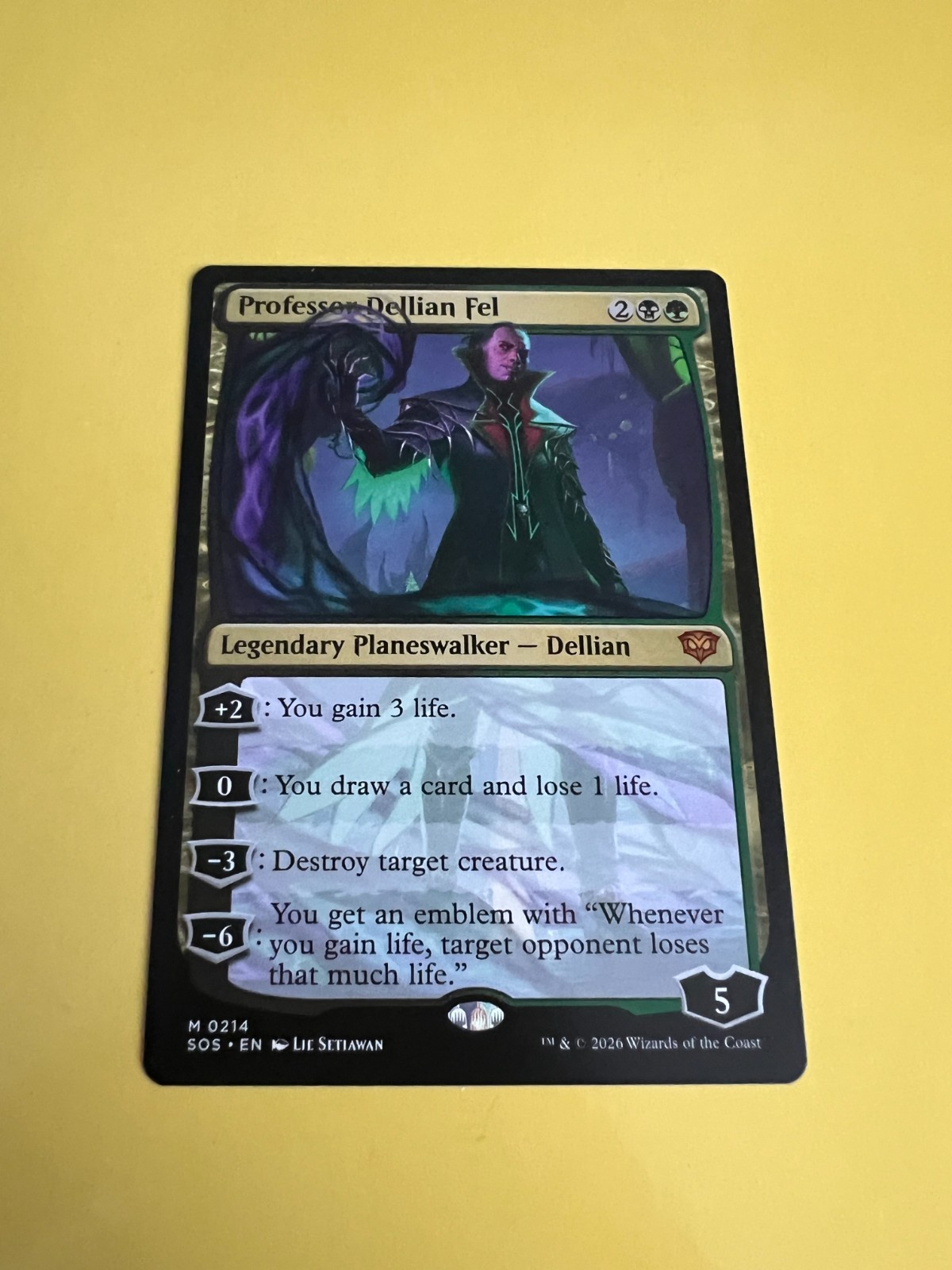 MTG - Professor Dellian Fel - Secrets of Strixhaven