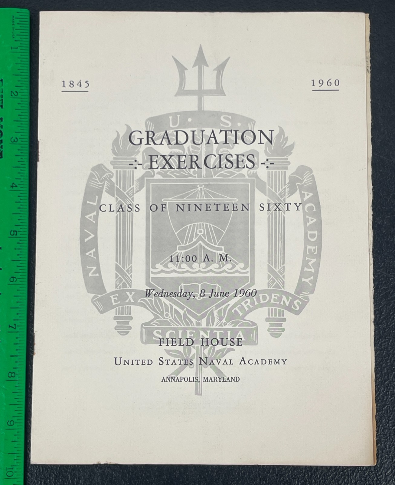 1960 US Naval Academy Annapolis MD Graduation Program Roster of Graduates