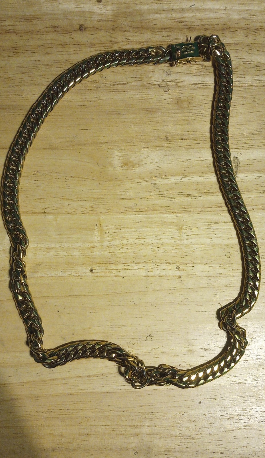 18k gold chain pre owned men