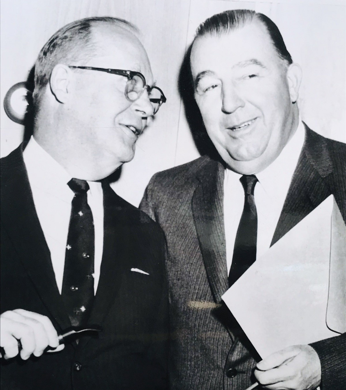 VTG 1959 Sen Karl Mudt R-SD & Sen Jennings Randolph UPI Press Photograph 7x8.25