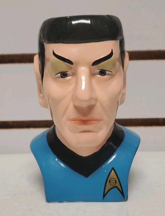 1994 Applause: Star Trek Figural Spock Mug - Vulcan Collectible Cup - Used *READ