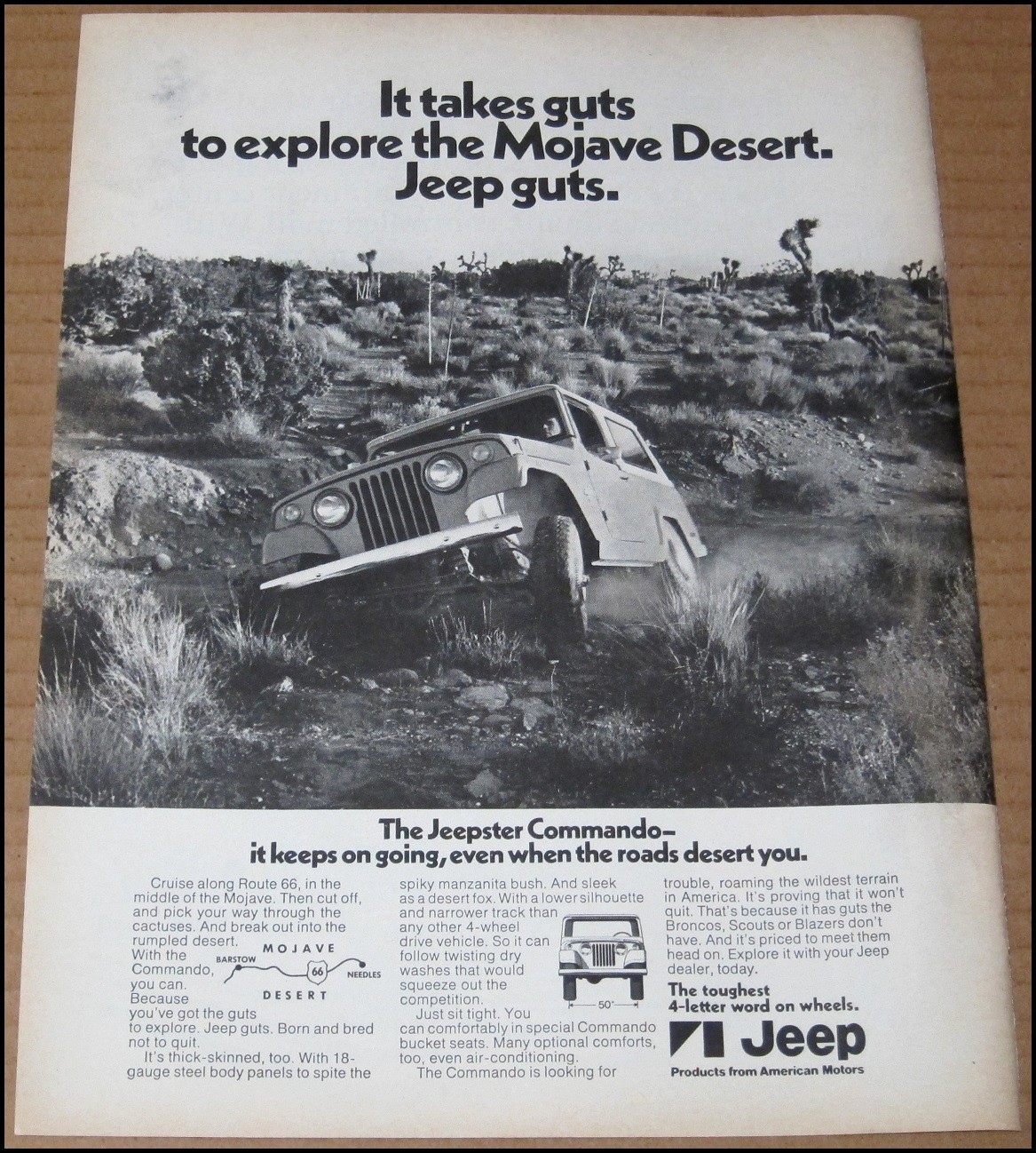 1971 Jeep Jeepster Commando Print Ad Car SUV Automobile Advertisement Vintage