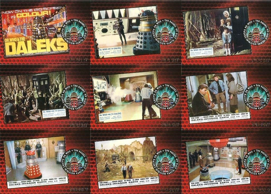 Doctor Who & The Daleks Invasion Earth 2150AD (2014)~ GOLD FOIL INSERT SET F1-F9