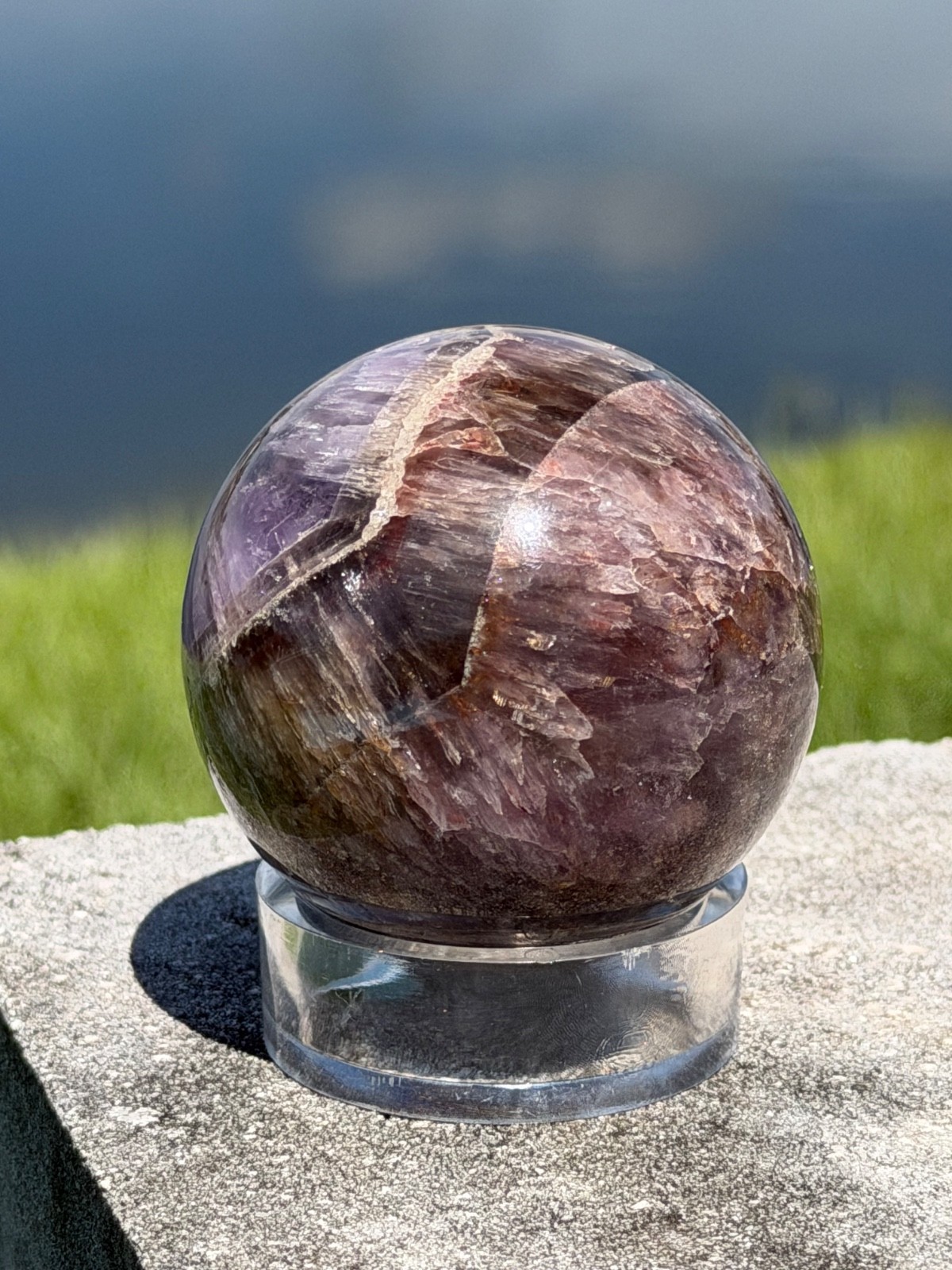 Rare large Super Seven Melody Sphere Polished 2.25