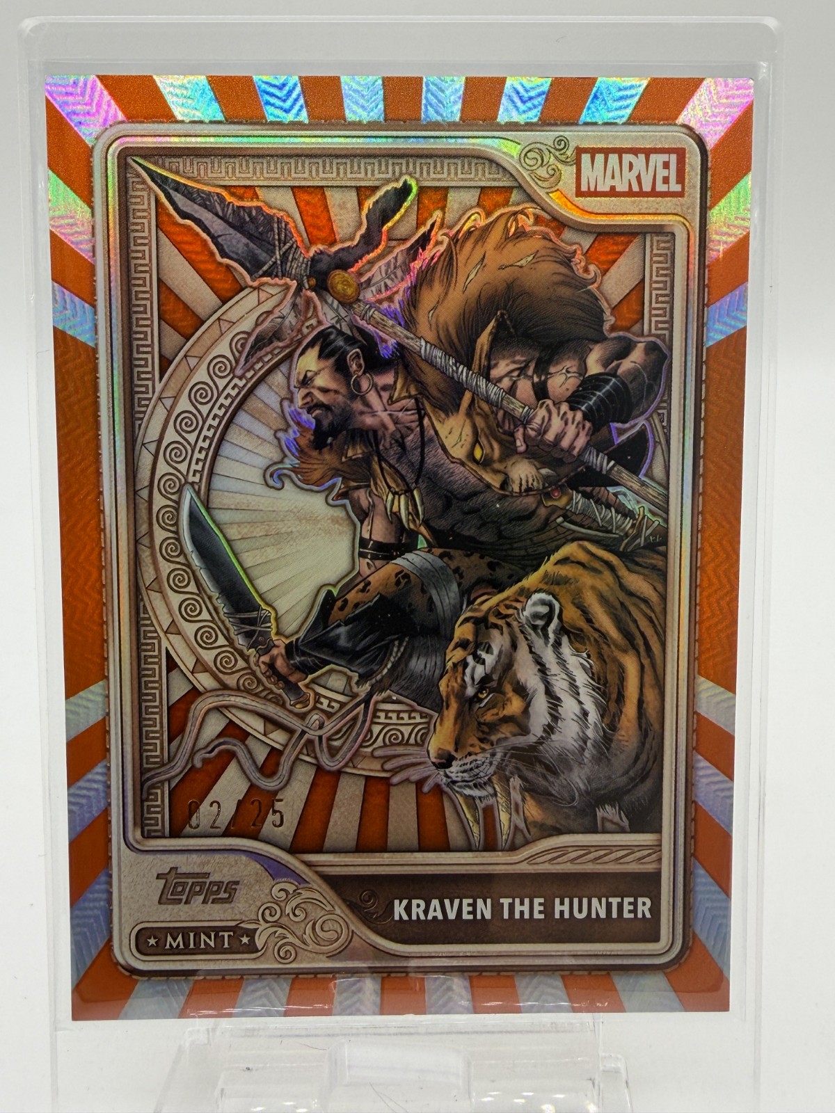 2026 Topps Marvel Mint Kraven The Hunter SDCC ORANGE /25