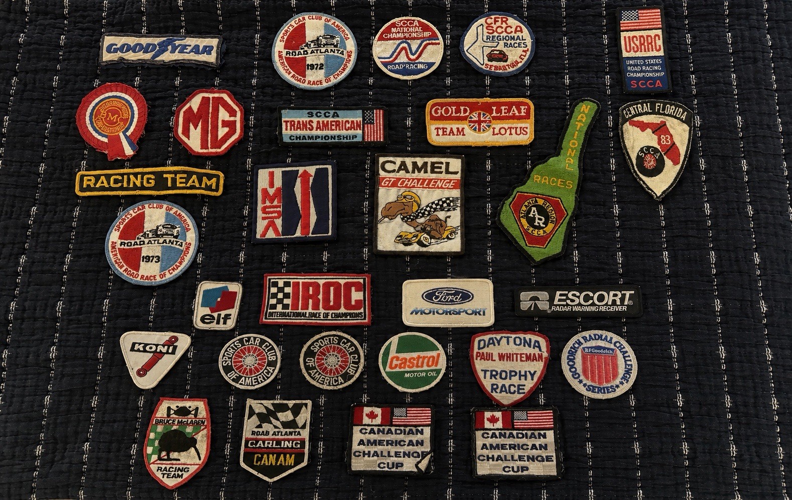 Vintage Racing Patch Lot SCCA Can-Am Road Atlanta IROC Lotus McLaren IMSA