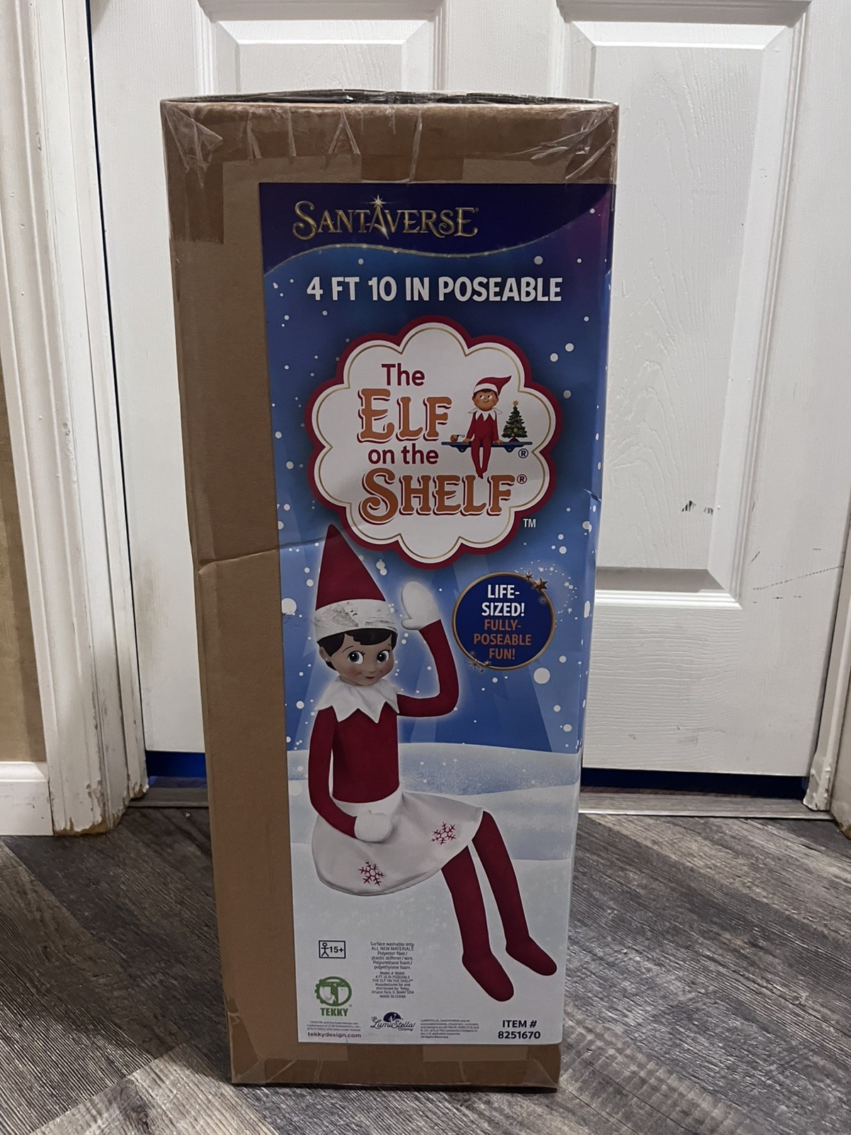NEW Sealed GIRL 4ft 10 in Giant Elf on the Shelf Christmas Decor plush