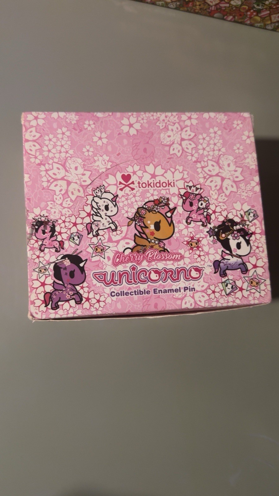 Tokidoki Unicorno Cherry Blossom Series 1 Enamel Pin Full Case W/16 Unopened Box
