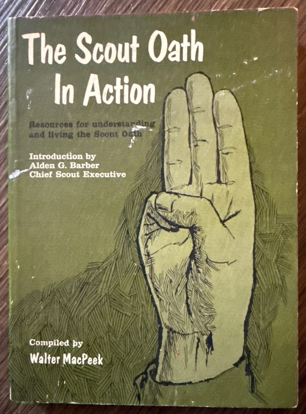 Vintage 1967 BSA Boy Scouts The Scout Oath In Action Walter MacPeek Book FLAW