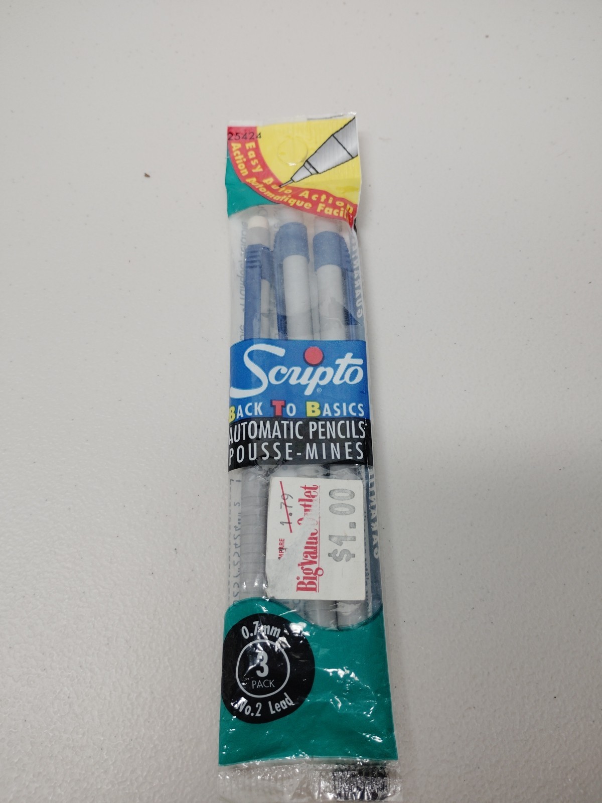 VTG Scripto Mechanical Pencil New NOS USA Rare Sealed 1995 Pack Of 3 