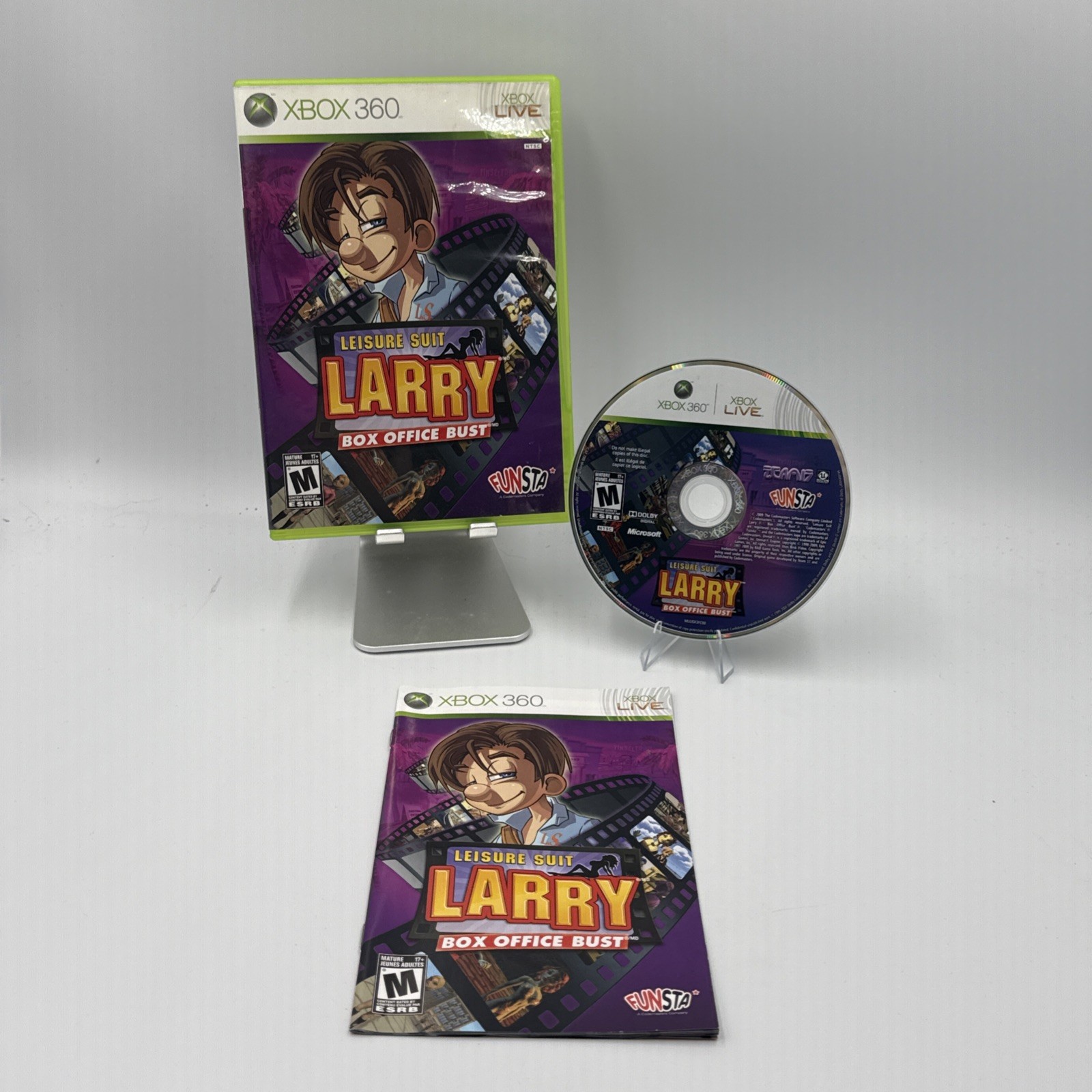 Leisure Suit Larry: Box Office Bust (Microsoft Xbox 360) CIB Complete Tested