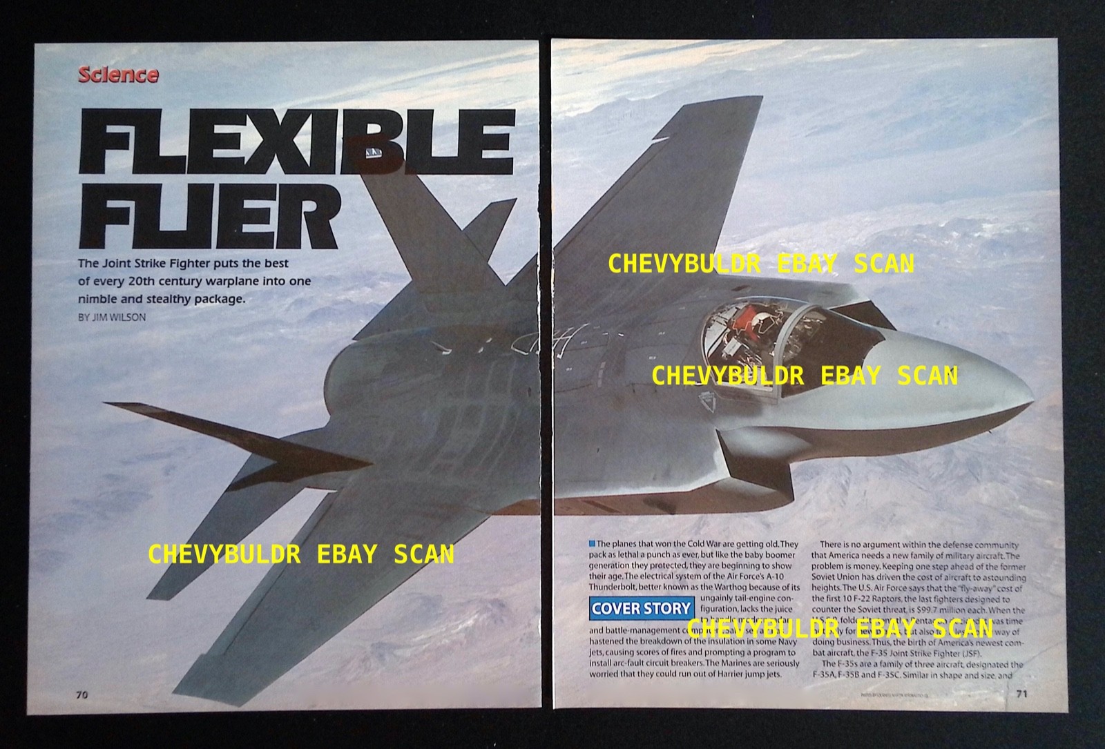 2002 F-35 Joint Strike Fighter Military Jet Info Article 